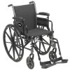 Cruiser III Light Weight Wheelchair with Flip Back Removable Arms