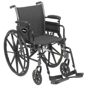 Cruiser III Light Weight Wheelchair with Flip Back Removable Arms