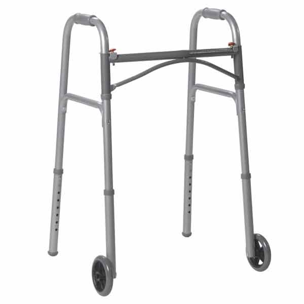 Photo of a Two Button Folding Walker.